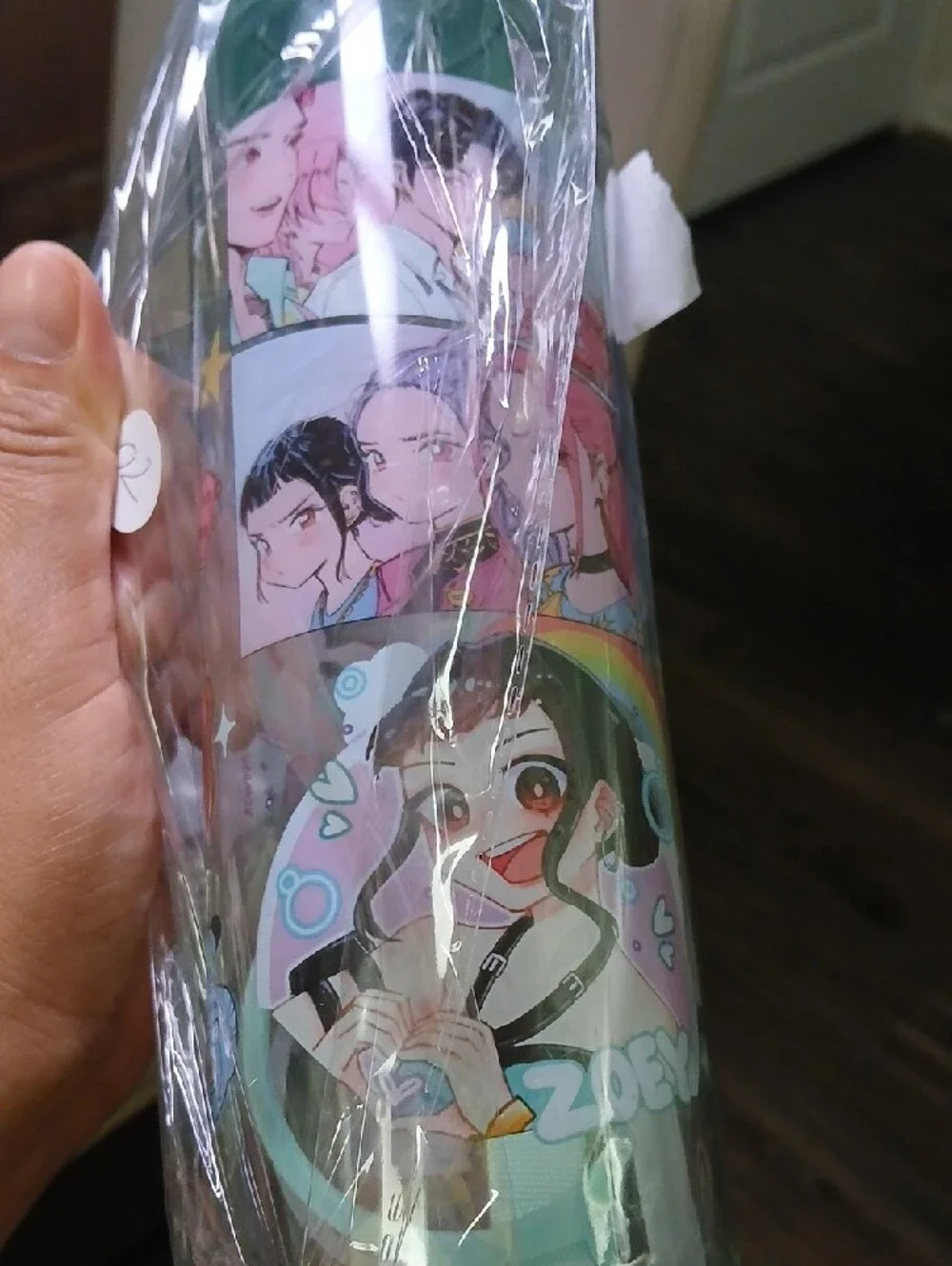 #kpop Demon Hunter Pretty Clear Water Bottle